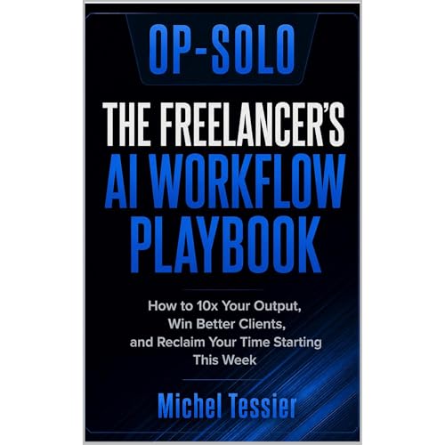 OP-SOLO The Freelancer's AI Workflow Playbook Audiolibro Por Michel Tessier arte de portada