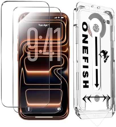 OneFish for iPhone 17 Pro Max Screen Protector 6.9 inch HD Clear ...