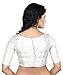 Madhu Fashion Women's Polyester Half Sleeve Saree Blouse (Mf1970) 38 Silver