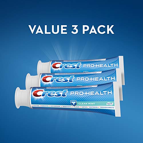 Crest Pro-Health Smooth Formula Toothpaste, Clean Mint, 4.6 oz, 3 Count