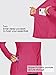 Willit Women's Long Sleeve Shirts UPF 50+ Sun Protection Jacket SPF Shirts Running Hiking Athletic UV Jacket Lightweight Rose L