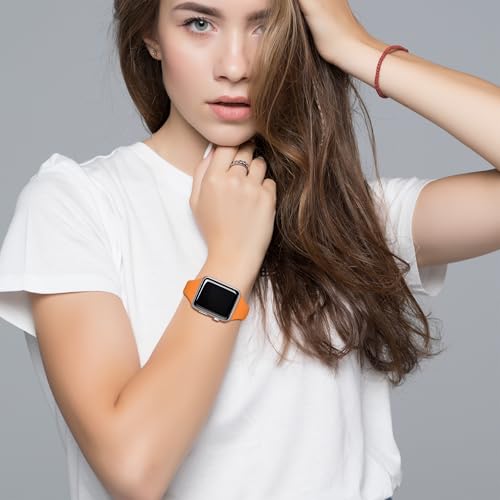 Image of Thin Silicone Band Compatible with Apple Watch 41mm 38mm 40mm 46mm 45mm 42mm 44mm, Slim Narrow Replacement Sport Strap Wristband for iWatch Series 11 10 9 8 7 6 5 4 SE Ultra 3 2 1 Women Men