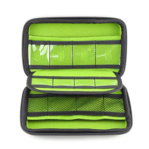 Organizer Portatile Per Accessori Elettronici Viaggio Separatori Regolabili e Per Hard Disk e Caricatori Per Uso Domestico e Trasferta