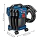 Bosch Professional 18V System Industriestaubsauger GAS 18V-10 L (inkl. 1,6 m Schlauch, 3 Verlängerungsrohre, ohne Akku/ Ladegerät)