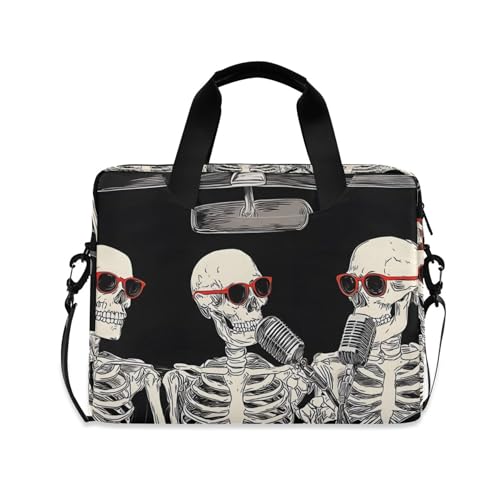 Bolso-maleta para laptop ALAZA con diseño Skull, 13-15.6 pulg miniatura 1