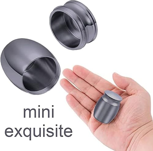 Lstcpglai Small Urns For Human Ashes Mini Urns For Human Ashes Small Keepsake Stainless Steel Mini Waterproof Memorial Cremation Container Jar For Memorial Human Pet Ashes（Black） #TOP5