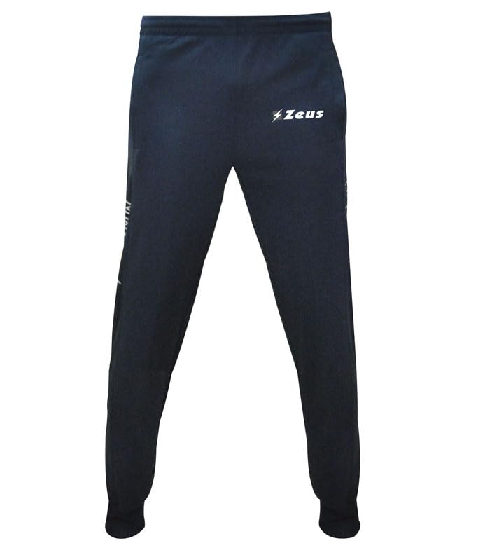Pantalon sport football Zeus Enea training fitness homme avec fermeture éclair bas