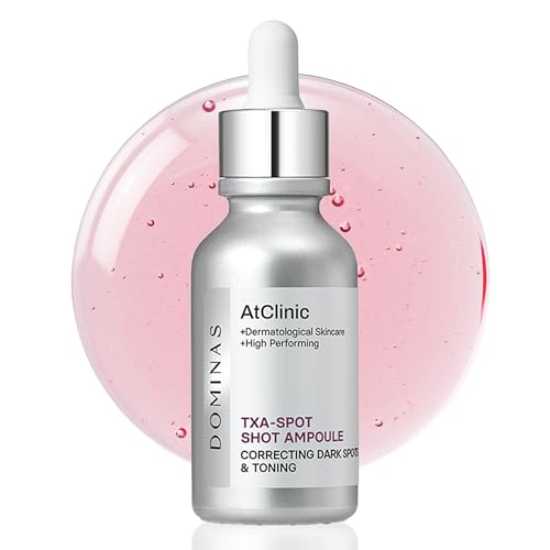 DOMINAS AtClinic TXA Spot Shot Serum - Dark Spot Corrector with Tranexamic Acid, 4% Niacinamide and Pink Vitamin B12, Hyperpigmentation, Uneven Skin Tone & Blemish Care, Korean Skincare, 1.01 fl oz
