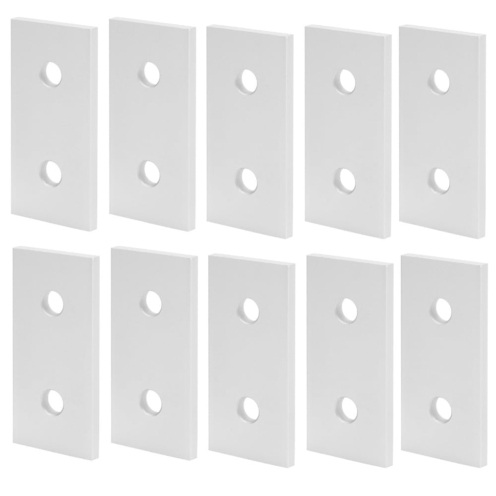 Photo 1 of Chiffonade 10Pcs Aluminum Joining Plates 3030 - 2 Hole Flat Brackets