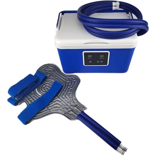 Máquina de crioterapia con gran depósito de agua para terapia de frío continuo, ajustes de temporizador para tratamiento personalizado, diseñada para aislamiento y prevención de fugas, ideal para