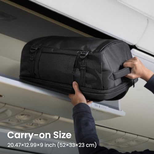 tomtoc Travel Backpack 40L, TSA Friendly Flight Approved Carry-on Luggage Hand Backpack, Spill-resistant Lightweight Business Rucksack, Durable Large Weekender Bag Daypack Fits 17.3 Inch Laptop