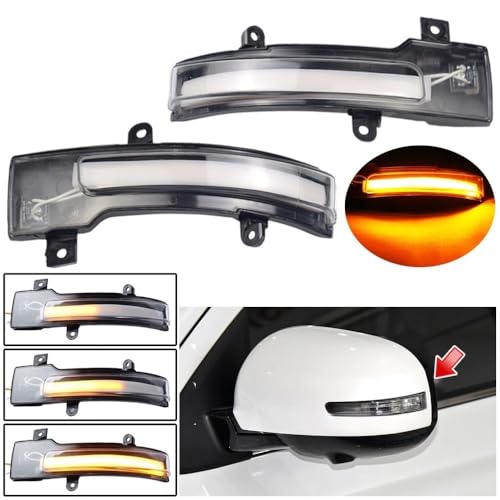 Lámpara señal giro espejo lateral retrovisor coche compatible con Outlander 2015 y Lancer 4