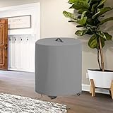 Copertura per aspirapolvere a secco e bagnato, in tessuto Oxford, impermeabile, antipolvere, con coulisse regolabile, facile manutenzione (grigio, 41 x 53 cm)