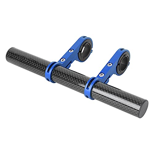 Bike Handlebar Extender, Aluminum Alloy Handlebar Extensions for Bicycle Bicycle Handlebar Extension with Double Mounting Clamp Bracket for 1.25in to 1.0in handlebars Long Bracket Accessories (Blue)