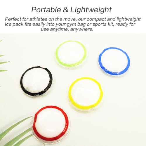 Image of Boo Boo Ice Pack for Kids, Small Ice Pack for Injuries Cold Compress Gel Pack Cold Therapy for Scrape Knee, Bump Head, Hurt Elbow, Hit Thumb (5 Count (Olympic Ring))
