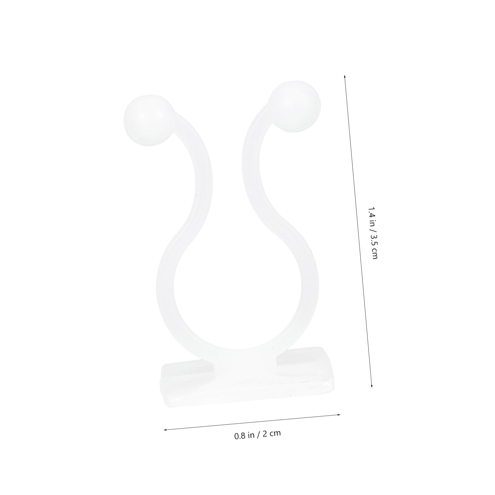Gogogmee Ganci Adesivi per Piante Rampicanti Clip da Parete per Fissaggio Invisibile 200 Pezzi Materiale Plastico Resistente Supporto per Giardino Balcone e Interni