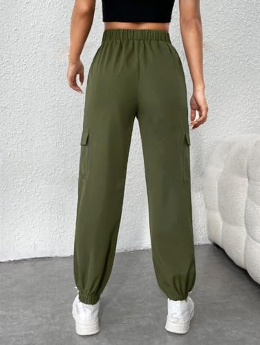 Image of dockstreet Women Cargo Joggers in Pure Thick Hosiery Soft Cottonfor a Relaxed Feel /Multipurpose in Their use for Athletic, Casual, Everyday wear and Suitable for All Seasons