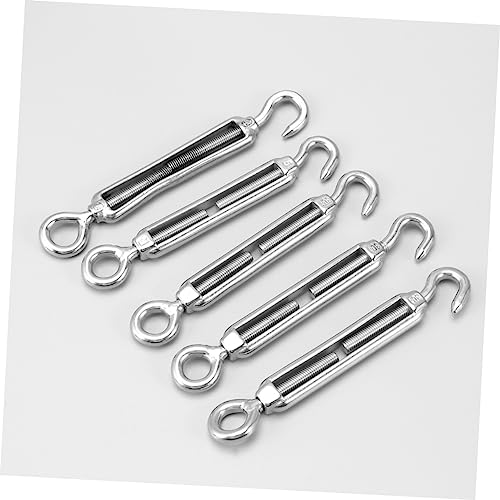 Stainless Steel Wire Rope Tensioner M5 5Pcs Oc Type for Steel Wire Rope miniatura 3