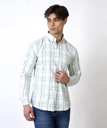 Image of TrapNation Men's Checkered Regular Fit Shirt