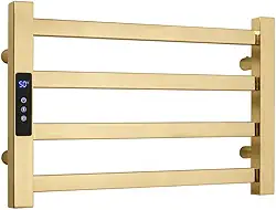 Toalheiro Elétrico Aço Inox Térmico Display Digital 30x45 - Dourado - 110V