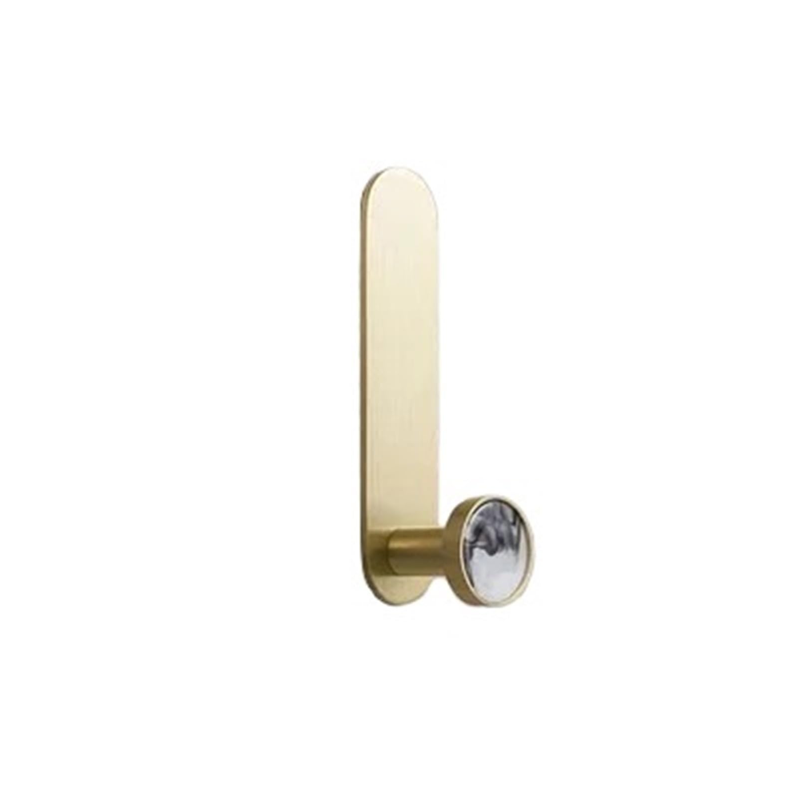 Yxinaer One Color Brass Plated Single Robe Hook Golden Coat Robe Hook Brass Hooks