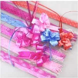 SEJASCOLLECTIONS | Pack of 100 Pcs | Large Size, Multicolor, Pull Bow ribbon, Bow Flower Ribbon for Gift Wrap & Wedding Decoration Gifts, Ribbon for Gift Wrapping,Gift Ribbons for Packing (100 Pcs Multicolor)