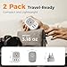 2 Pack Type E F Plug Adapter, TESSAN South Korea Outlet Adapter with 3 USB Ports (1 USB C), Schuko Travel Plug for US to Europe EU Spain Germany France Iceland Greece Russia Norway