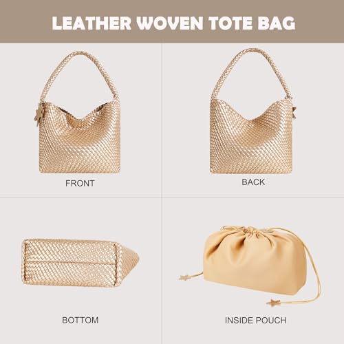 Bolso Tote Trenzado de Cuero Vegano para Mujer miniatura 3
