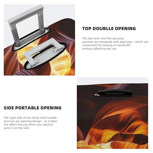 Luggage Cover Elastic Suitcase Cover Protector Antelope Canyon Luggage Covers Travel Suitcase Covers Carry On Luggage Sleeve Suitcase Baggage Cover for Adult Travel4