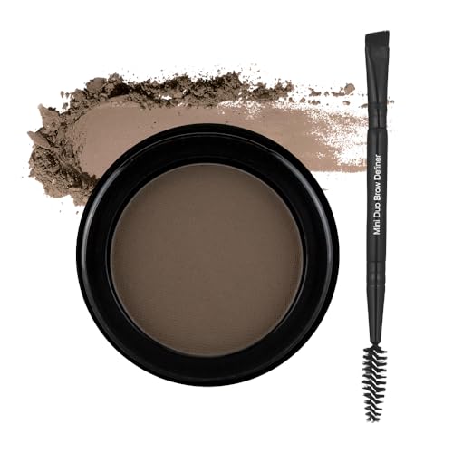 bdb Eyebrow Powder & Definer Brush - Long-Lasting, Fuller & Fluffier Brows, Spoolie for Precision,...