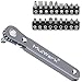 MULWARK 40-Piece Tool Set: 1/4" Ultra Low Profile Ratchet & 20 Hex Allen Drill Bits Bundle