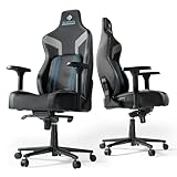 EUREKA ERGONOMIC Gaming Chair GC08, Computer Gamer Chair with Lumbar Support, Ergonomic Gamer Chairs with 4.3in Thicken Seat Cushion, Racing Style Gaming Chairs for Adults, Blue