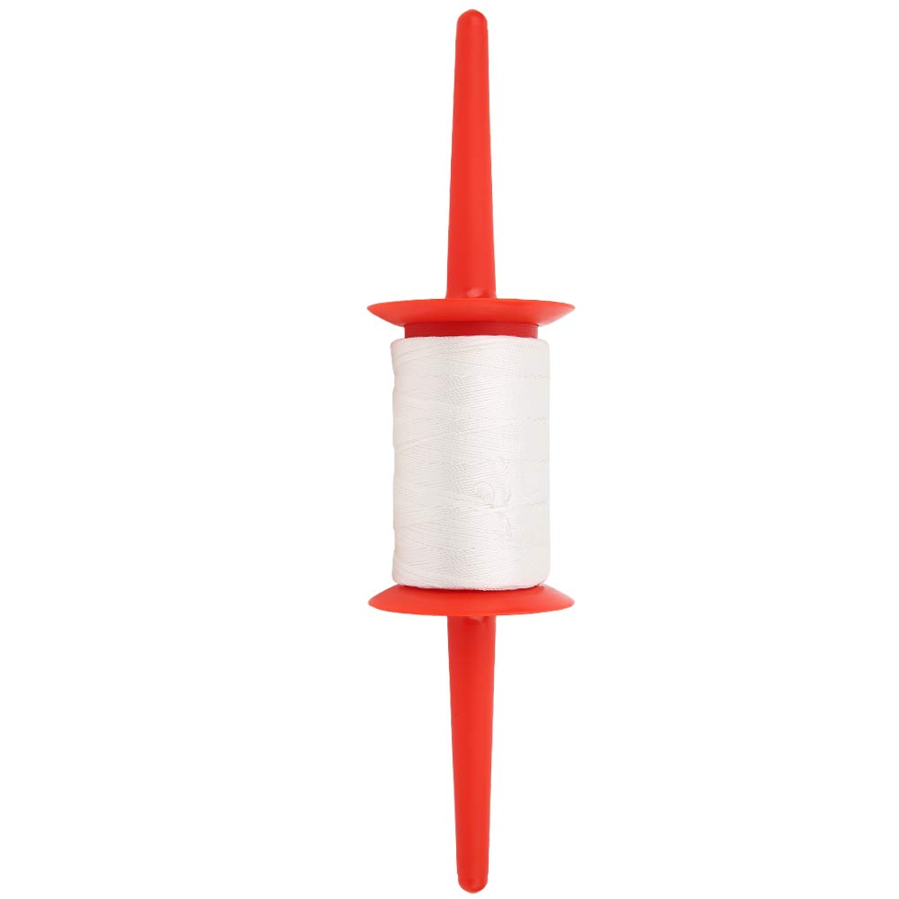 Carrete De Cometa Con 150 Metros De Cuerda Roja – Poliéster 800D – Carga Máxima 25 Lb – Accesorio Para Vacaciones En La Playa