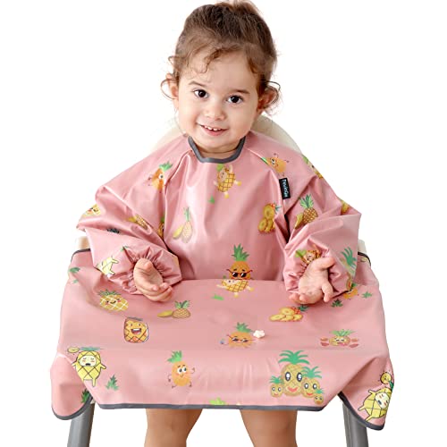 PewinGo Weaning Bib & BLW Attaches and Fully Cover to Baby Highchair