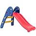 Baby Joy Folding Slide, Indoor First Slide Plastic Play Slide Climber Kids (Ellipse Rail)