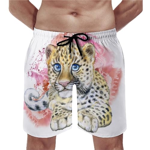 Maillot de bain séchage rapide pour homme UMENG, le short léopard idéal en vacances