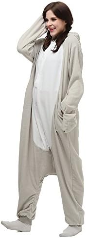 Adults Onesie Halloween Cosplay Costumes Sleeping Wear Seal Onesie Kigurumi Pajamas