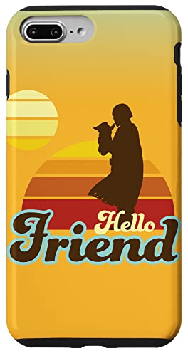 Coque iPhone 7 Plus / 8 Plus Star Wars The Mandalorian Mando et Grogu