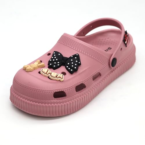Image of SVAAR Fashionable Comfortable Lightweight Platform Heels Clogs for Women's | Cushioned Footwear | Lightweight Slip-ons | Waterproof Sandals for Women