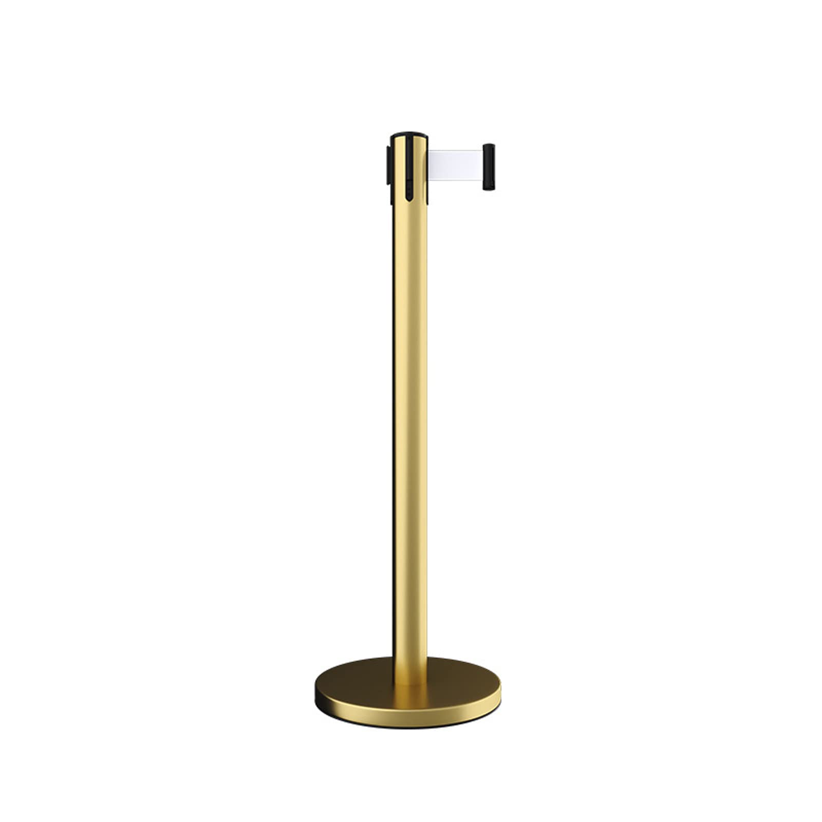 Barrière de ceinture rétractable or 5m en acier inoxydable pour un balisage chic