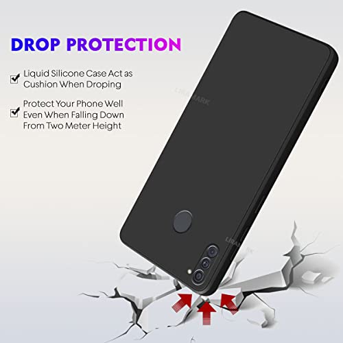 Image of LIRAMARK Silicone Soft Back Cover Case for Samsung Galaxy A11 / Galaxy M11 (Black)