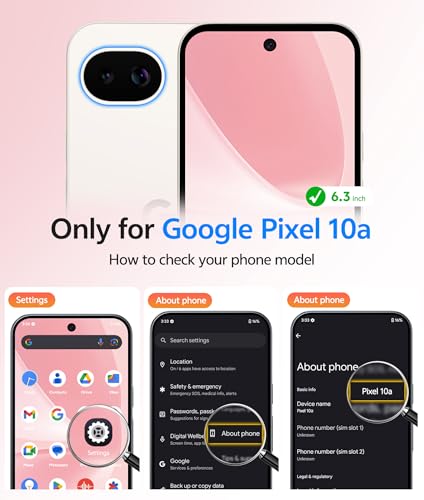 Image of FNTCASE for Google Pixel 10a Case: [Compatible with Magsafe] Translucent Matte Cases with [Screen Protector] Military Grade Shockproof Protective Magnetic Phone Cover for Pixel 10A - Light Pink