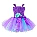 Tutu Dreams Baby Girl Mermaid Dress Up Costume Birthday Christmas Party Photo Props (S, Purple-teal)