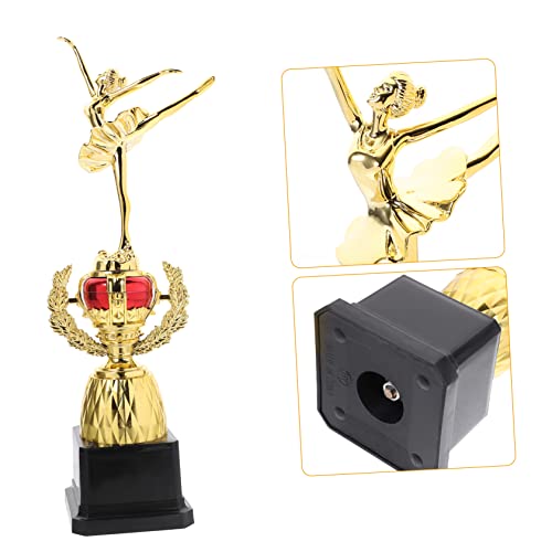 Sosoport 3 Peças Troféu De Dança Troféu De Futebol Para Crianças Meninas Basquete Adulto Prêmio Copo