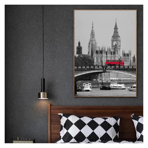 Cuadro de lienzo del Big Ben para transformar habitaciones modernas fácilmente 8