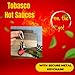 Mini Tabasco Hot Sauce Keychain - Includes 3 Mini Hot Sauce Bottles (.35oz) With Travel Hot Sauce Key Chain - Red Tabasco Hot Sauce - Tabasco To Go