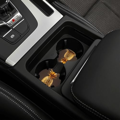 Portavasos para Auto 2 Unidades Diseño Piña Dorada miniatura 5