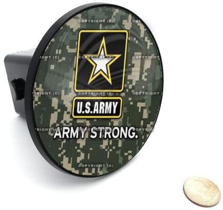 2" Tow Hitch Receiver Plug Cover Insert for SUV's & Trucks - Army Camo Style-9856-6712