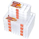 【Multifunktionaler Gebrauch】Diese Box kann als Werkzeugbox oder Schmuckkasten verwendet werden. Ideal zum Aufbewahren und Organisieren von Dekorationen wie Perlen, Ringe, Ohrringen, Halskette, Schmuck; Kleinteile und Werkzeug wie Muttern, Schrauben, Nägel und so weiter.