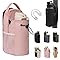 2026 New Magnetic Gym Bag, Magnetic Bottle Bag Waterbottle Holder, Securely Attaches to Gyms Equipment for Cycling Running (Pink)